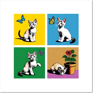 Japanese Bobtail Pop Art - Cute Kitties Posters and Art